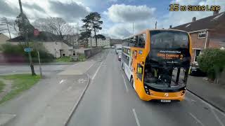 First Bus Bristol No15 Cribbs Causeway to Smoke Lane [upl. by Alat515]