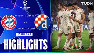 HIGHLIGHTS  Bayern München vs Dinamo Zagreb  UEFA Champions League  TUDN [upl. by Mendie300]