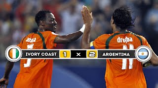 Argentina 🇦🇷 × 🇨🇮 Ivory coast  2 × 1  HIGHLIGHTS  All Goals  World Cup 2006 [upl. by Eiramesor417]