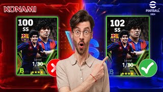 How To Train Maradona In Efootball 24 Maradona Max Level Pes 2024 🔔😇 [upl. by Thursby4]