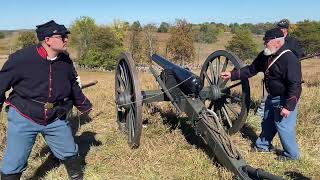 160th anniversary of the Battle Of Perryville in KY 14th KY Light Artillary [upl. by Ydisahc]