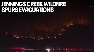 Jennings Creek Fire spurs evacuations Is rain finally on the way [upl. by Chanda]