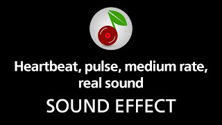 🎧 Heartbeat pulse medium rate real sound LOOPED SOUND EFFECT [upl. by Alicsirp]