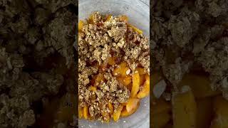 Peach season is almost over but there’s still time to make this super easy Peach Crisp 🍑 [upl. by Nylloh938]