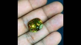 SPHENE 2072ct amazing rainbow spark [upl. by Atinauq]