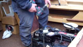 Mercruiser Inboard Boat Motor Removal Pt1 [upl. by Gnohc794]