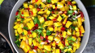 Mango Salsa Recipe [upl. by Scholem586]