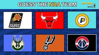 Guess the NBA Logo Challenge  Atom Quiz logoquiz nbachampions [upl. by Garek]