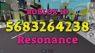 RESONANCE Roblox Song Codes [upl. by Garwood]