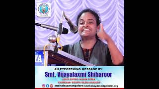 An Eyeopening message by Smt Vijaya Laxmi Shibaroor Chief editor Vijaya times [upl. by Smalley755]