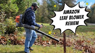 Amazon Backpack Leaf Blower Review  Unboxing  Proyama [upl. by Adnovaj]