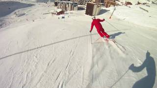 Fleche  Chamois  Skiercross Caméra Embarquée  ESF Val Thorens [upl. by Adnolrehs441]