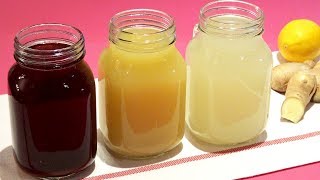 Ginger Juice Recipe 3 Flavors  Detox Juice [upl. by Atikat]