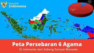 Peta Wilayah Persebaran Agama Persentase Populasi Pemeluknya Kerukunan dan Toleransi di Indonesia [upl. by Bittencourt]