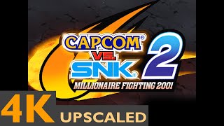 Capcom vs SNK 2 Millionaire Fighting 2001  Intro  AI Upscaled 4K HD [upl. by Cullie]