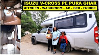 VLOG 124  CAMPER VAN BUILT ON ISUZU VCROSS  SUV CONVERTED INTO MOTORHOME  INDIAN CAMPER  RV [upl. by Lyrehc]