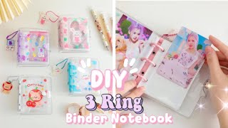 How to make Mini 3 Ring Binder Notebook at home  diy binder notebook  diy journal  paper craft [upl. by Secnarfyram]