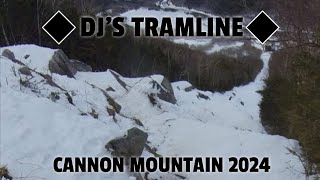 Steepest in the East DJS Tramline Cannon Mountain Spring 2024 [upl. by Akemehs]