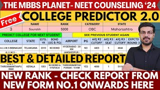 NEET 2024 LATEST NEWSNEET 2024 COUNSELLING EXPECTED DATECOLLEGE PREDICTOR 20 REPORT FROM SNO 1 [upl. by Allenod675]