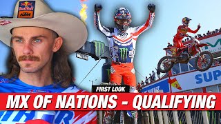 2023 Motocross of Nations Saturday Qualifying Report  Racer X Films [upl. by Nuawtna]