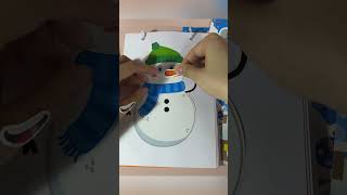 Sticker snowman ChristmasSticker HolidaySticker asmrsounds sound asmr snowman [upl. by Annailuj765]