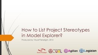 How to List Project Stereotype in Model Explorer [upl. by Aneeled]