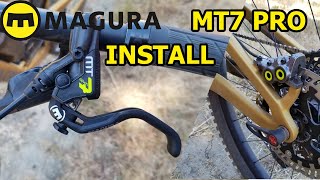 Magura MT7 Pro  MDRP Rotor Installation on a 2022 Santa Cruz Bronson [upl. by Ennayr641]