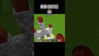 Mini Castle 🏰 minecraft minecraftbuilding viralvideo shorts [upl. by Aneen309]