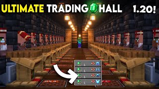 Minecraft Mega Villagers Trading Hall Tutorial  1 Emerald Villagers Trading Hall 121 [upl. by Nostaw]