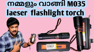 LED laser flash light torch M035 Telescopic systemNuseef Tech Vlog [upl. by Cassell]