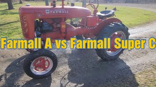 Tractor Tuesday  Farmall A vs Farmall Super C [upl. by Starks]