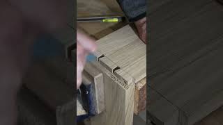 Marking dovetails with handmade tool from hacksaw blade [upl. by Liggitt]