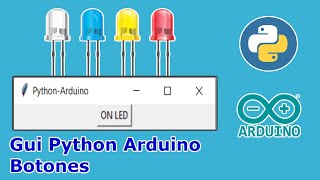 🐍 Python y Arduino Interfaz Gráfica de Usuario GUI Widget Button [upl. by Annauqahs]