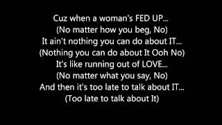 RKELLY  WHEN A WOMANS FED UP LYRICS ON SCREEN [upl. by Nilreb]