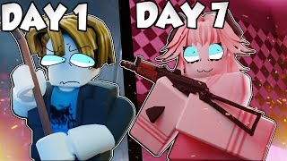 I Spent 7 Days In Roblox Criminality [upl. by Seuqram403]