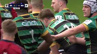 Northampton Saints vs Munster Rugby  Full Match Highlights  Investec Champions Cup 2324 Round 5 [upl. by Alberto]