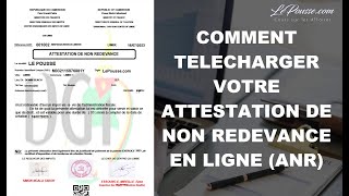 LePoussecom  COMMENT TELECHARGER VOTRE ATTESTATION DE CONFORMITE FISCALE NON REDEVANCE CAMEROUN [upl. by Cimbura]