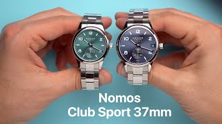 Nomos Club Sport 37mm vs the 42mm [upl. by Labaw]