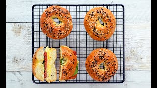 Bagels in stil New York  Chifle tip Bagels pentru mic dejun perfect  Reteta  Robert Eisler [upl. by Ogg180]