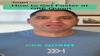 GRE Quant Speed How to Get Faster ⏩  GRE  Shorts [upl. by Palmira644]