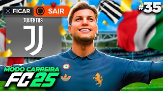 ADEUS JUVENTUS 🖤🤍  MODO CARREIRA JOGADOR FC25  EP 35 [upl. by Johannah]