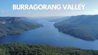 Burragorang Valley Lookout 4K Cinematic Flight [upl. by Yellek583]