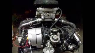 Newly Rebuilt 66 Corvair 140 Engine Running Using Single Carb [upl. by Yanej]