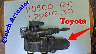 P0900 P0810 Some of Reason and How to Resolve Check Motor Toyota MMT Semi Automatic Repair Yaris Au [upl. by Bocoj198]