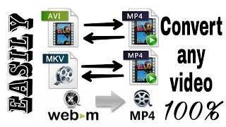 How to convert mkvwebmavi to mp4 Easily [upl. by Sly]