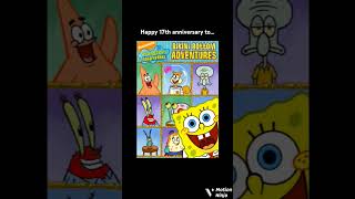 Happy 17th anniversary to SpongeBob SquarePants Bikini Bottom Adventures DVD [upl. by Yelich]