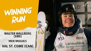 Wallberg makes first visit to Moguls winner circle  FIS Freestyle Skiing World Cup 2324 [upl. by Nodarse]