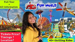 FUN WORLD BANGALORE  WATER WORLD Ticket Price All Rides amp Full Tour Amusement Park funworld [upl. by Ikcin724]