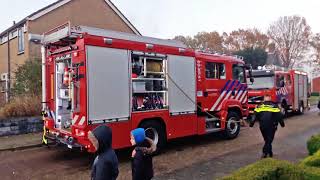 Aankomst brandweer Tweede Exloërmond woningbrand Musselkanaal [upl. by Aymer]