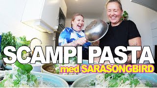 Scampi pasta med SaraSongbird [upl. by Sirhc]